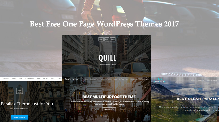 10+ Best free one page WordPress themes