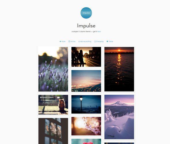 simple 3 column tumblr theme 