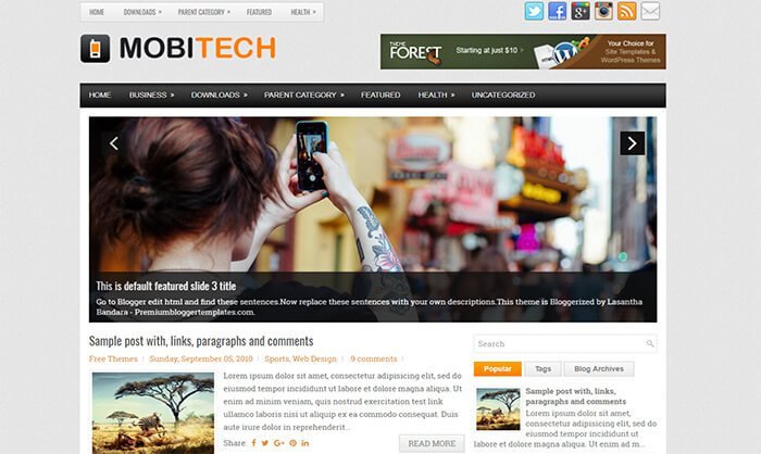 33+ Best Mobile Friendly Blogger Templates