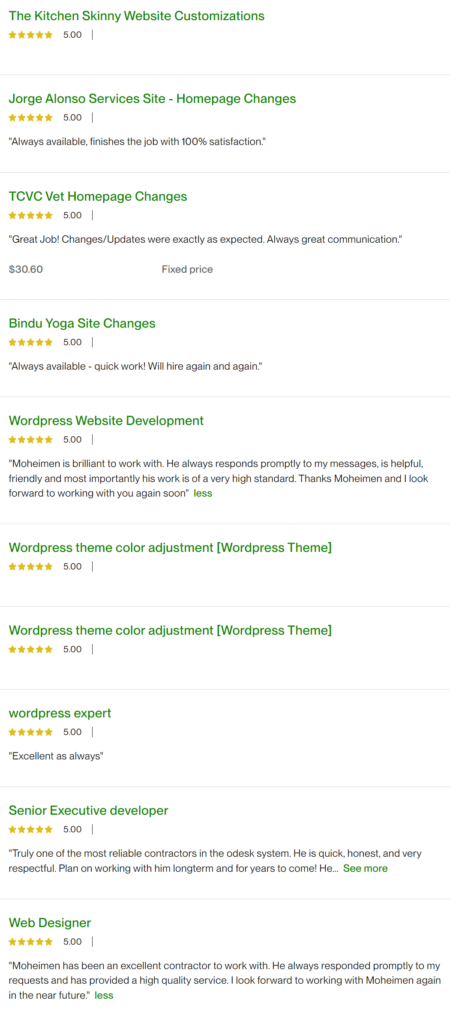 Upwork Profile - Moheimen Ahmed