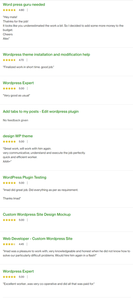 Upwork Profile - Moheimen Ahmed